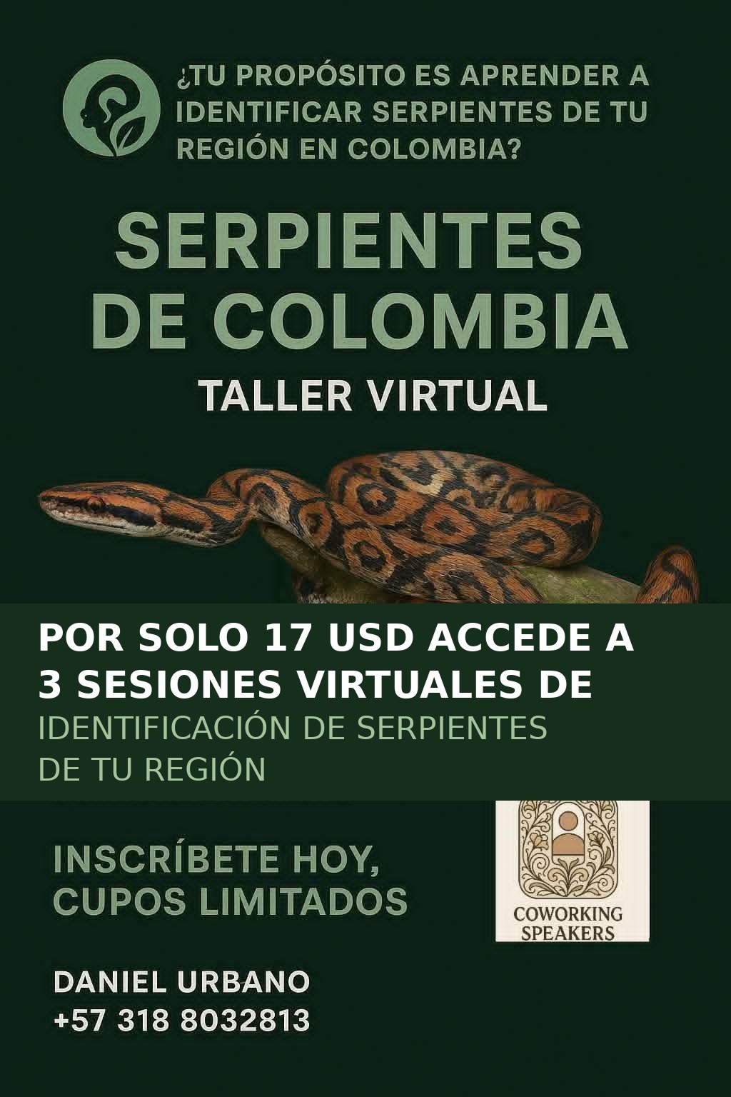 Taller Virtual Serpientes de Colombia